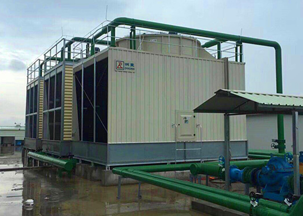 Huizhou Boluo County SRNF-600LSA 1 set of cross flow square non-standard cooling tower project with magnesium-plated aluminum-zinc plate chassis